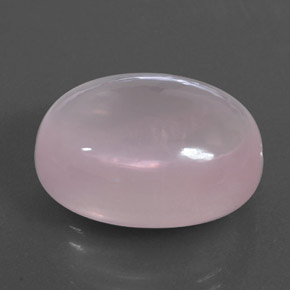 Quarzo rosa naturale rosa da 25,16 ct, taglio ovale, trasparente