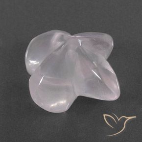 Quarzo rosa Rosa Molto Chiaro naturale da 9.66 ct, Taglio a fiore, Trasparente/Traslucido