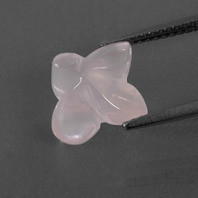 Quarzo rosa naturale rosa da 3,83 ct, trasparente, trasparente/traslucido