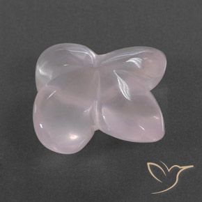 Quarzo rosa Rosa molto chiaro naturale da 7.62 ct, Taglio a fiore, Trasparente/Traslucido