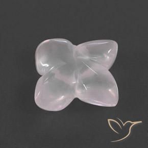 Quarzo rosa Rosa Molto Chiaro naturale da 7.25 ct, Taglio a fiore, Trasparente/Traslucido