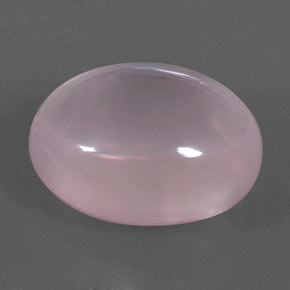 Quarzo rosa naturale rosa da 21,94 ct, taglio ovale, trasparente
