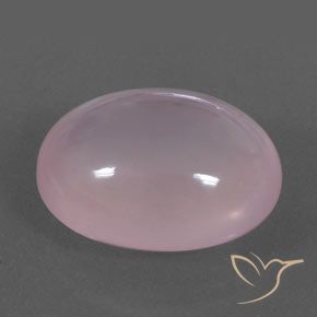 Quarzo rosa Rosa chiaro naturale da 17.76 ct, Ovale, Trasparente