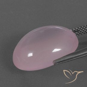 Quarzo rosa Rosa chiaro naturale da 17.76 ct, Ovale, Trasparente