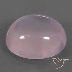 Quarzo rosa Rosa medio rosa naturale da 25.47 ct, Ovale, Trasparente