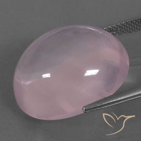Quarzo rosa Rosa medio rosa naturale da 25.47 ct, Ovale, Trasparente