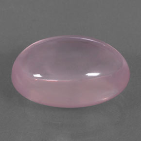 Quarzo rosa naturale rosa da 19,69 ct, taglio ovale, trasparente