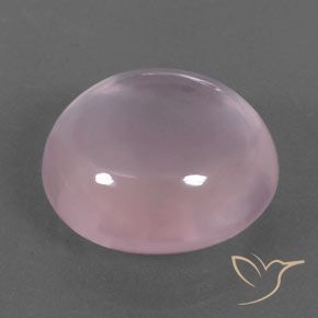 Quarzo rosa Rosa rosa naturale da 19.27 ct, Ovale, Trasparente