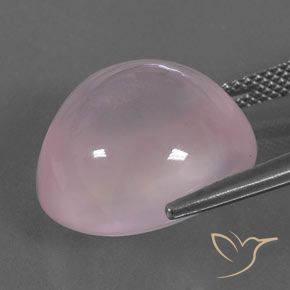 Quarzo rosa Rosa rosa naturale da 18.94 ct, Ovale, Trasparente