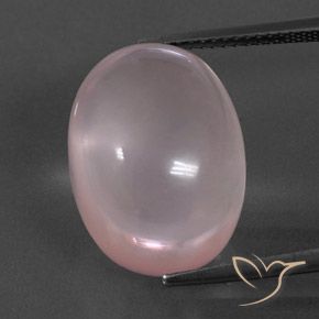 17.78ct Naturale Rosa rosa Quarzo rosa, Ovale, Trasparente