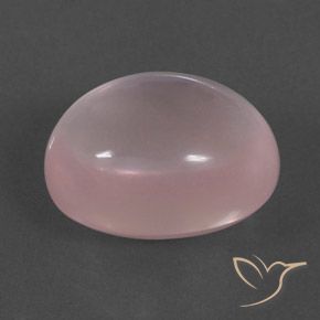 Quarzo rosa Rosa rosa naturale da 17.78 ct, Ovale, Trasparente