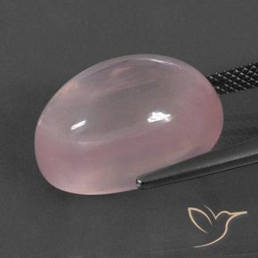 Quarzo rosa Rosa corallo naturale da 18.91 ct, Ovale, Trasparente