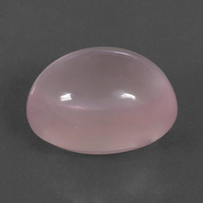 Quarzo rosa naturale rosa chiaro da 17,73 ct, taglio ovale, trasparente