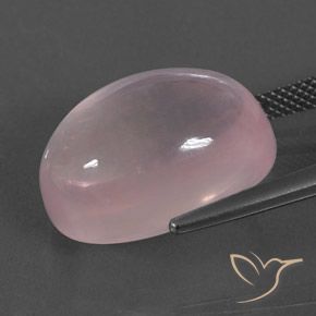 Quarzo rosa Rosa corallo naturale da 18.98 ct, Ovale, Trasparente