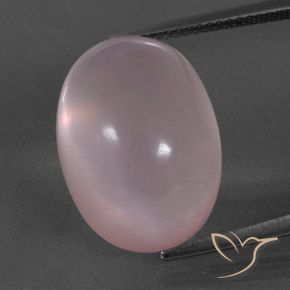 19.98ct Naturale Rosa corallo Quarzo rosa, Ovale, Trasparente