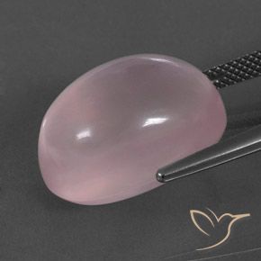 Quarzo rosa Rosa corallo naturale da 19.98 ct, Ovale, Trasparente