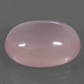 Quarzo rosa naturale rosa da 17,86 ct, taglio ovale, trasparente