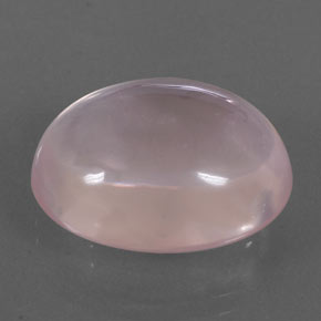 Quarzo rosa naturale rosa da 21,12 ct, taglio ovale, trasparente