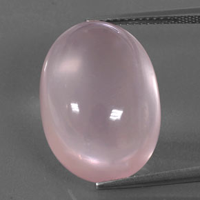 Quarzo rosa naturale rosa da 19,05 ct, taglio ovale, trasparente