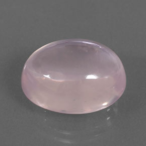 Quarzo rosa naturale rosa da 16,43 ct, taglio ovale, trasparente