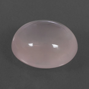 Quarzo rosa naturale rosa da 12,82 ct, taglio ovale, trasparente