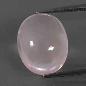 Quarzo rosa naturale rosa da 9,15 ct, taglio ovale, trasparente