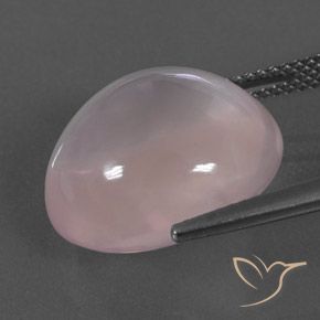 Quarzo rosa Rosa chiaro naturale da 14.50 ct, Taglio ovale, Trasparente
