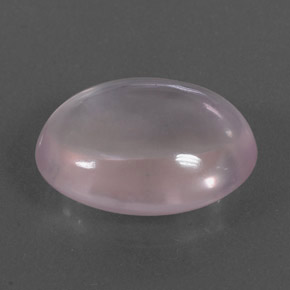 Quarzo rosa naturale rosa da 9,87 ct, taglio ovale, trasparente