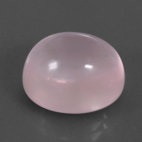 Quarzo rosa naturale rosa da 11,03 ct, taglio ovale, trasparente