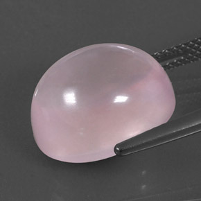 Quarzo rosa naturale rosa da 11,03 ct, taglio ovale, trasparente