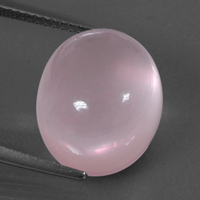 Quarzo rosa naturale rosa da 13,17 ct, taglio ovale, trasparente