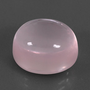 Quarzo rosa naturale rosa da 12,24 ct, taglio ovale, trasparente