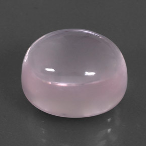 Quarzo rosa naturale rosa da 12,62 ct, taglio ovale, trasparente