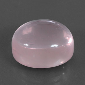 Quarzo rosa naturale rosa da 11,24 ct, taglio ovale, trasparente
