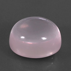 Quarzo rosa naturale rosa da 11,59 ct, taglio ovale, trasparente