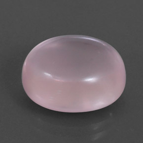 Quarzo rosa naturale rosa da 9,67 ct, taglio ovale, trasparente