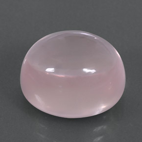 Quarzo rosa naturale rosa da 12,25 ct, taglio ovale, trasparente