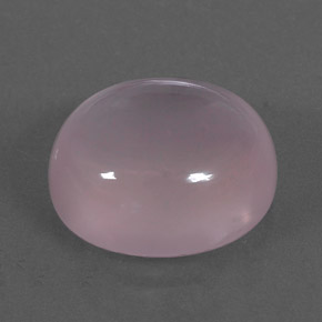 Quarzo rosa naturale rosa da 9,83 ct, taglio ovale, trasparente