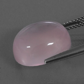 Quarzo rosa naturale rosa da 9,83 ct, taglio ovale, trasparente