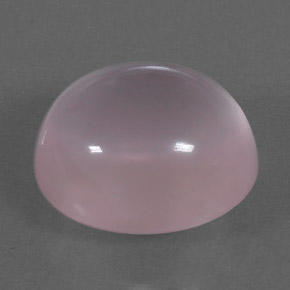 Quarzo rosa naturale rosa da 10,24 ct, taglio ovale, trasparente