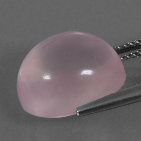 Quarzo rosa naturale rosa da 11,20 ct, taglio ovale, trasparente