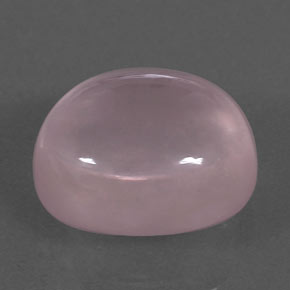 Quarzo rosa naturale rosa da 10,33 ct, taglio ovale, trasparente