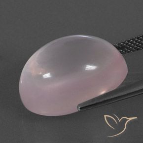 Quarzo rosa Rosa corallo naturale da 18.64 ct, Ovale, Trasparente