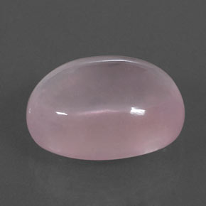 Quarzo rosa naturale rosa da 16,36 ct, taglio ovale, trasparente