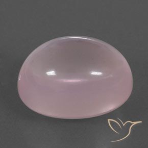 Quarzo rosa Rosa chiaro naturale da 19.79 ct, Ovale, Trasparente