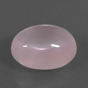 Quarzo rosa naturale rosa da 16,81 ct, taglio ovale, trasparente