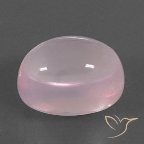 Quarzo rosa Rosa corallo naturale da 21.41 ct, Ovale, Trasparente