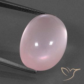 Quarzo rosa Rosa corallo naturale da 17.46 ct, Ovale, Trasparente