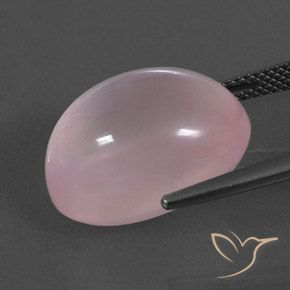 Quarzo rosa Rosa corallo naturale da 17.46 ct, Ovale, Trasparente