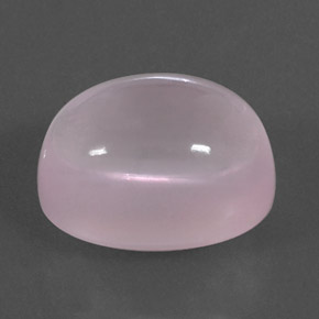 Quarzo rosa naturale rosa da 21,33 ct, taglio ovale, trasparente